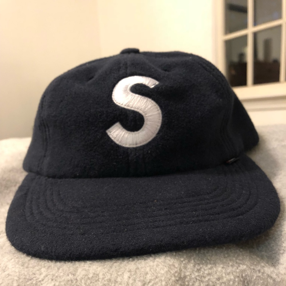 Supreme polartec fleece cap Navy